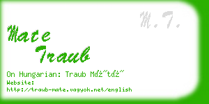 mate traub business card